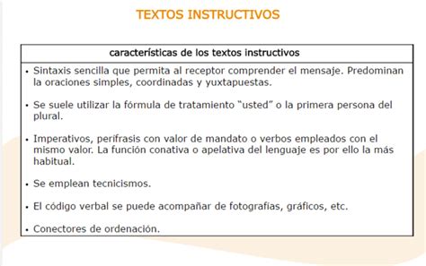 Tipos De Textos Instructivos Para Niños De Primaria Estructura De Un