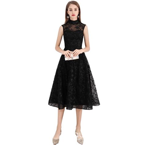 Modest Simple Homecoming Little Black Dress 2020 A Line Princess