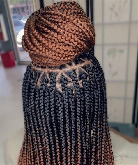 250 best braiding hairstyles african american photos. Ombre braids Knotless box braids wig for black women ...