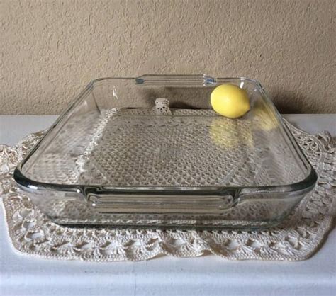 Anchor Hocking Ovenware 3 Qt 3 L Casserole Clear Glass Etsy Pyrex