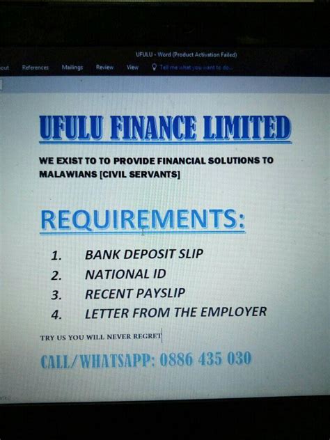 Ufulu Finance Limited Home Facebook