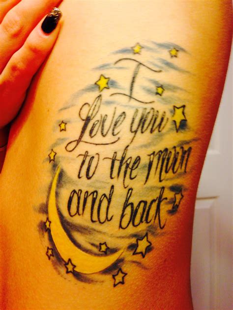 My I Love You To The Moon And Back Tattoo ⭐️ Tattoos Pinterest