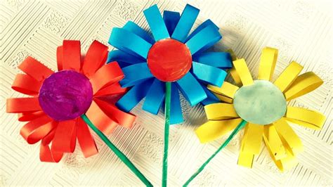 How To Make Paper Flowers For Kids Youtube