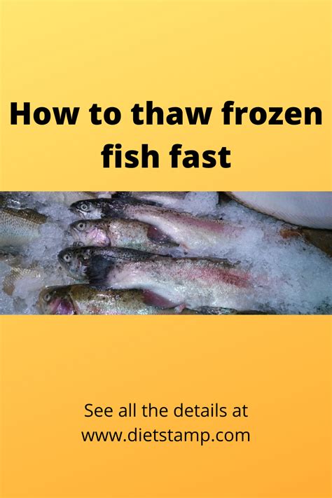 How To Thaw Frozen Fish Fast In 2021 Frozen Fish Thawing Fish