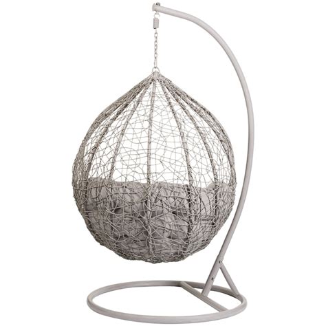 Outdoor hanging chair metal structure in finishings for outdoor. Siena Hanging Egg Chair | Garden & Outdoor Furniture | B&M ...