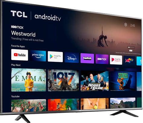 Best Buy Tcl 43 Class 4 Series Led 4k Uhd Hdr Smart Android Tv 43s434