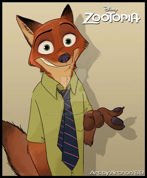 Zootopia Nick Wilde By Archon89 On Deviantart