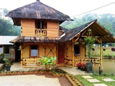 foto rumah bambu rumahku istanaku impianku