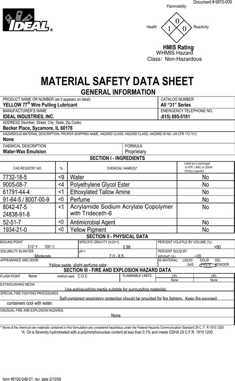 Material Safety Data Sheet Msd Free Hot Nude Porn Pic Gallery