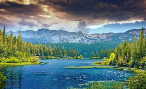 Mountains And Lake Free Stock Photo - Public Domain Pictures