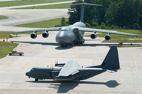 C 5m Super Galaxy Emerges From The Clouds Like A Prehistoric Behemoth