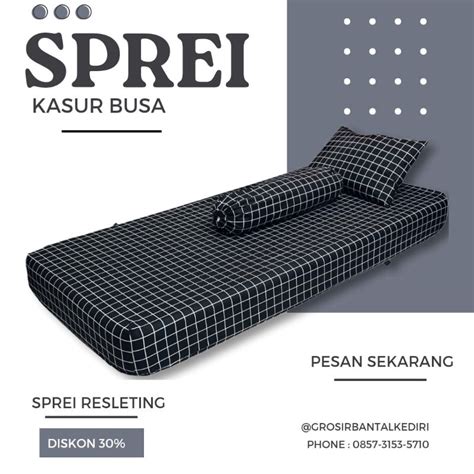Jual Sprei Sarung Kasur Busa Resleting Single Bed Ukuran 90x200 100x200 120x200 Shopee Indonesia