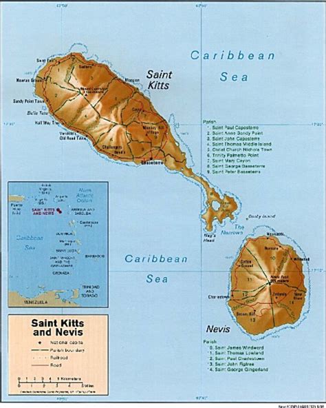 Physical Maps Of San Cristobal Y Nieves