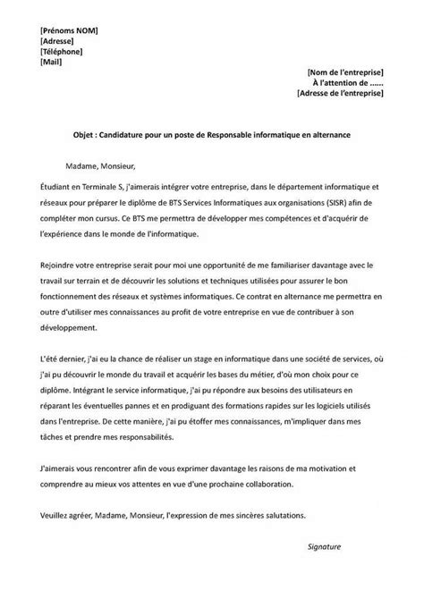 Motivation letter samples and templates. Nouvelle Exemple D'une Lettre De Motivation Pour Un Master Informatique