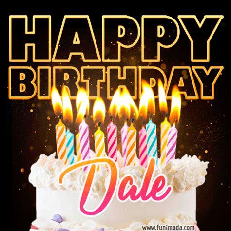 Dale Animated Happy Birthday Cake  For Whatsapp