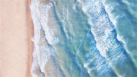 Aerial View On The Waves ~ Nature Photos ~ Creative Market