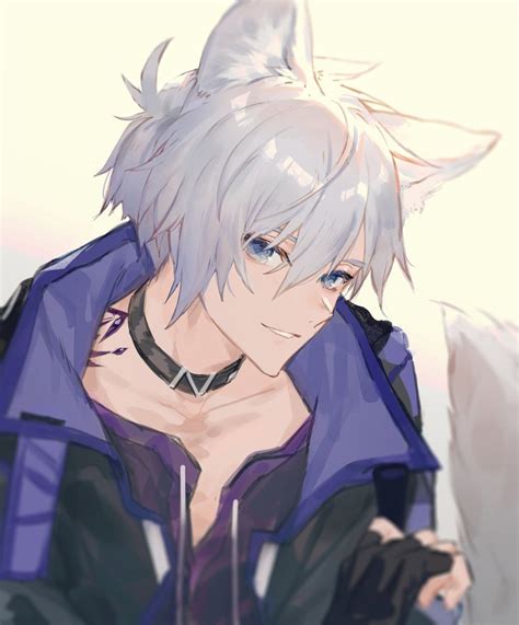 Lowro On Twitter Anime Cat Boy Wolf Boy Anime Anime Drawings Boy