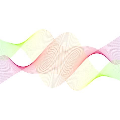 Fashionable Waves Vector Colorful Background Waves Color Waves Line