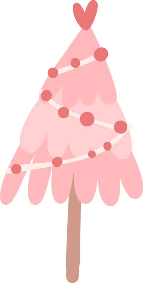 Pink Christmas Tree 29604555 Png
