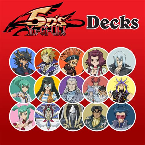 Yugioh Decks 5ds Yusei Jack Akiza Crow Leo Luna Etsy