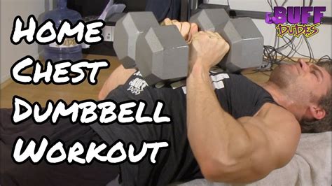 home chest workout routine best dumbbell exercises weightblink