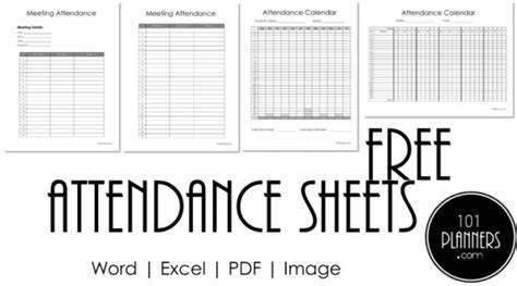 Free Printable Attendance Sheet Free Printable Templates