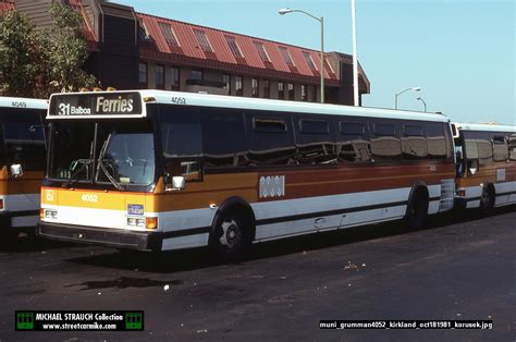 San Francisco Municipal Railway Grumman Flxible 870 Buses 4030 4054