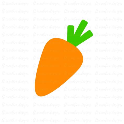 Carrot SVG Easter Svg Carrot Monogram SVG Silhouette Cut | Etsy