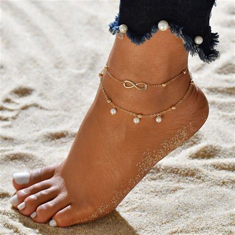 Buy Trendy Women Foot Jewelry Imitation Pearls Pendant