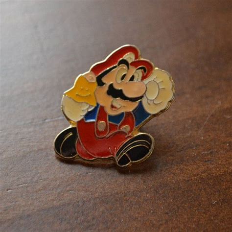 Vintage Mario Lapel Pin 1988 Nintendo Super Mario Bros Etsy