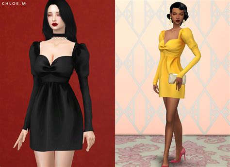 Best Long Sleeve Dress Cc To Download For Sims 4 Fandomspot