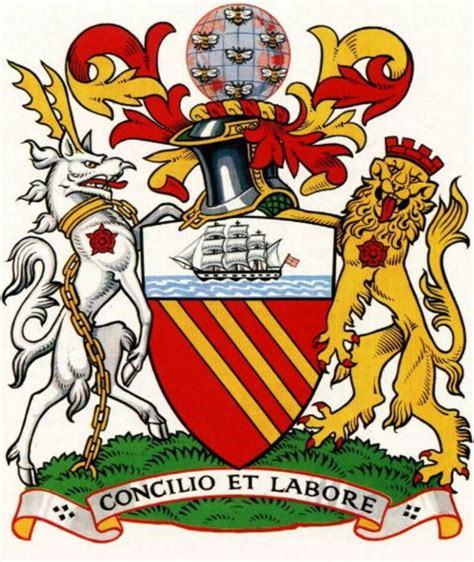 Manchester City Manchester Coat Of Arms Coat Of Arms Heraldry