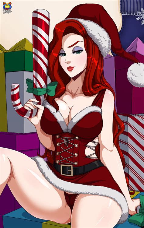 Rule 34 Candy Cane Miss Fortune Christmas Female Kyoffie League Of