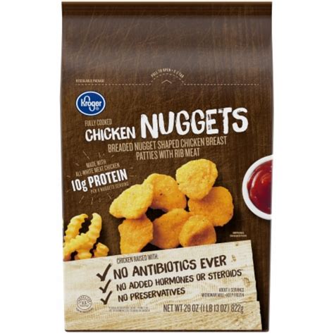 Kroger Frozen Fully Cooked Chicken Nuggets 29 Oz Kroger