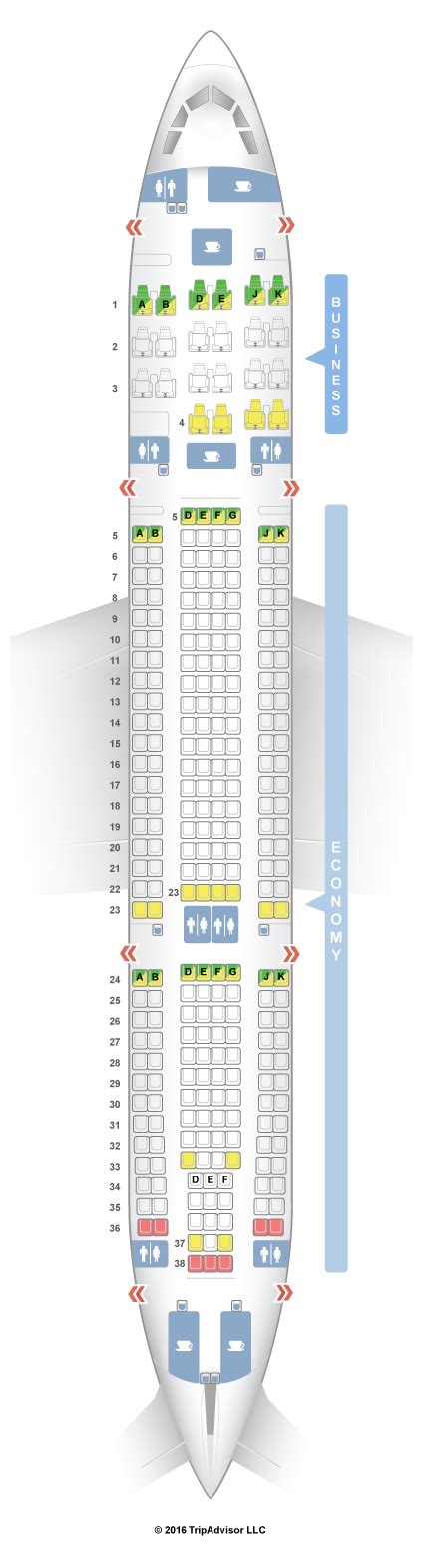 Seatguru Seat Map Turkish Airlines Airbus A330 200 332 V4
