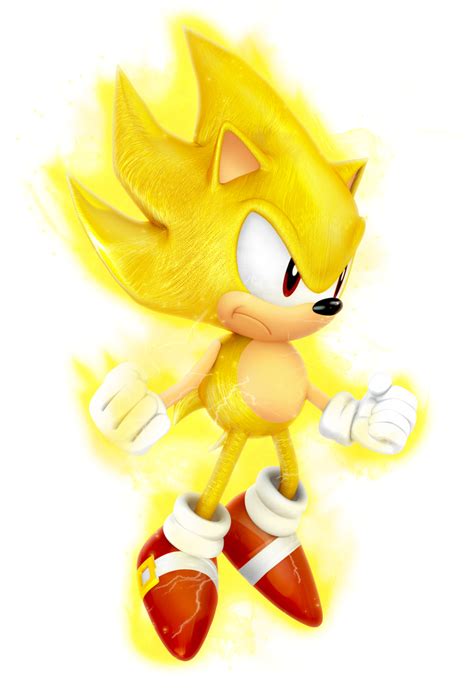 Classic Super Sonic Dimensional Render By Nibroc Rock On Deviantart
