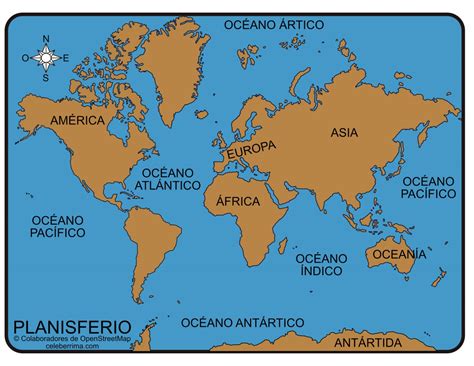 Aprender Acerca 79 Imagen Mapa Planisferio Completo Oceanos