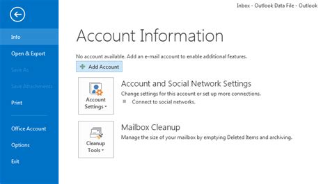 How To Set Up Your Email Account In Outlook 2013
