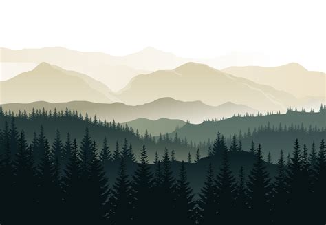 Masaüstü Orman Dağlar Manzara Resim Dijital Sanat Tepeler