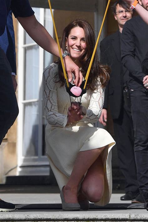 The Duchess Of Cambridge Wears A See By Chloe Dress And Monsoon Wedges To Host A Tea Party At