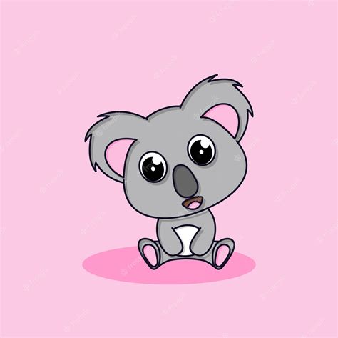 Premium Vector Cute Little Koala Cartoon