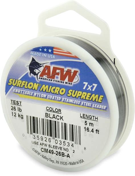 American Fishing Wire Surflon Micro Supreme Nylon Coated 7x7 Stainless