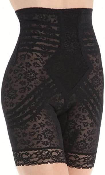 Rago Shapewear High Waist Long Leg Pantie Girdle Style 6207 Black