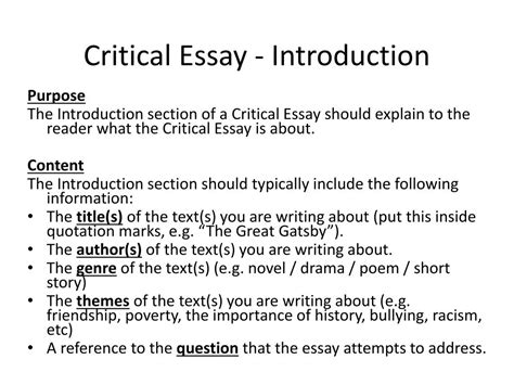 How to critique a research article. PPT - Critical Essay Writing PowerPoint Presentation, free ...