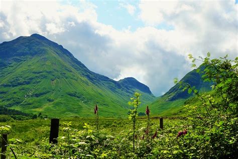Glencoe In Scottish Highlands Is Famous For Scenery And Landscapes