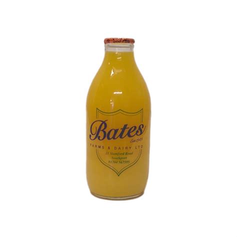 Glass Bottle Orange Juice 1 Pint Bates Farms And Dairy Ltd