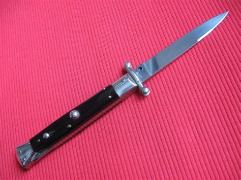 Vintage 1960s Italian Swing Guard Stiletto Switchblade Knife