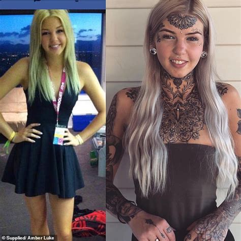 Amber Luke Who Has Spent K On Tattoos Covers Them Up To See How