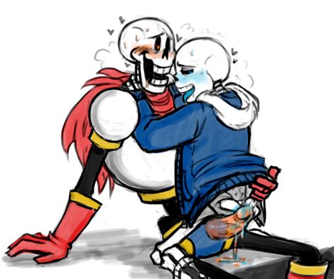 Rule 34 After Sex Animated Skeleton Blush Bone Brothers Clothed Sex
