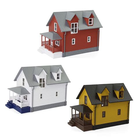 3pcs Different N Scale 1160 Model House Building Kit Architectural